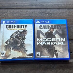Sony PS4 Call of Duty Modern Warfare Advance Warfare Playstation Video games